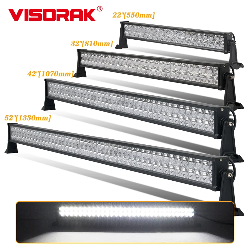 

VISORAK 22 32 42 52" Inch 12V 24V Truck 4x4 Straight LED Work Light Bar Offroad LED Bar For Car Auto Jeep 4WD ATV SUV Tractor