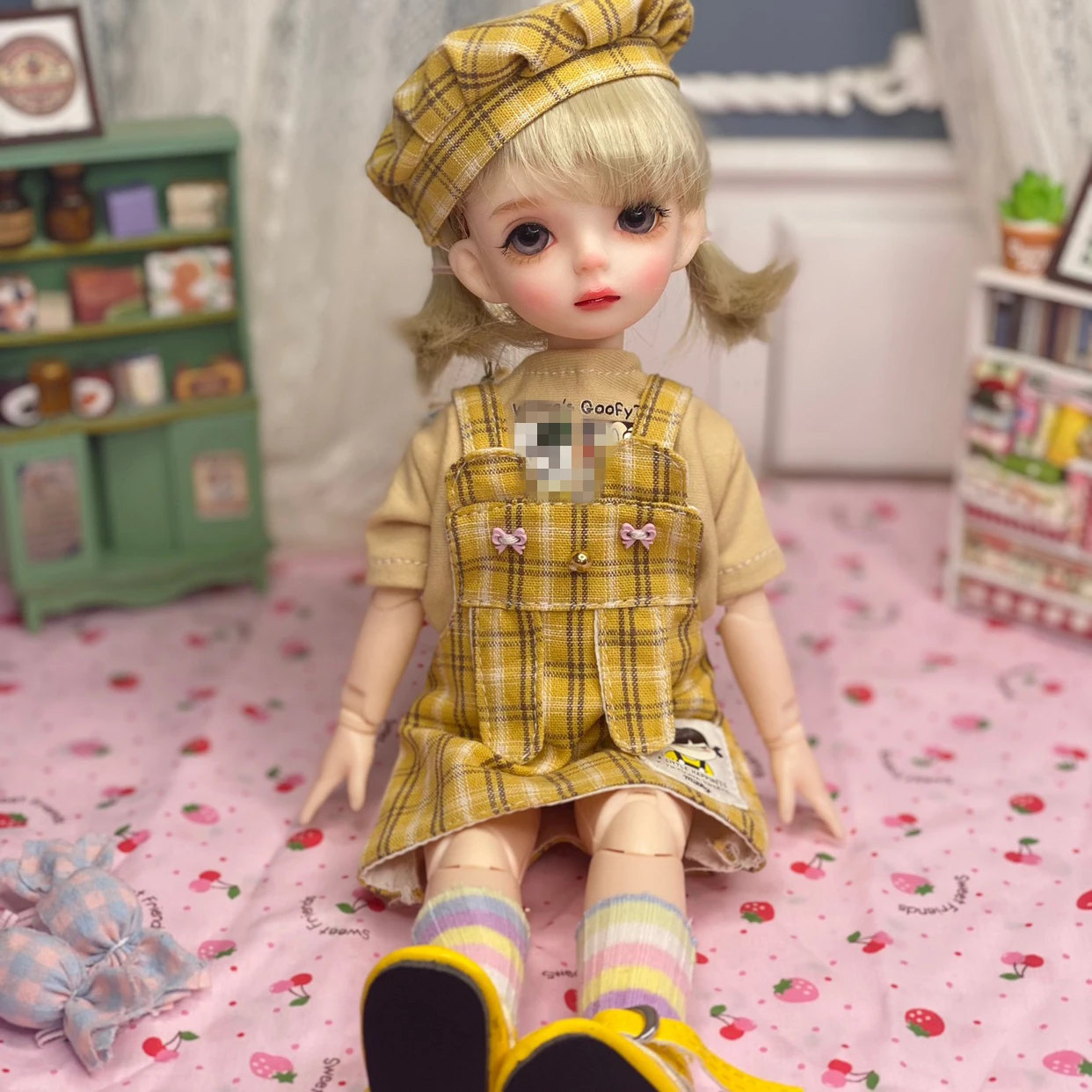 Масштаб 1/6 супер милый BJD 30 см нежное лицо с париком набор одежды суставы фигурка