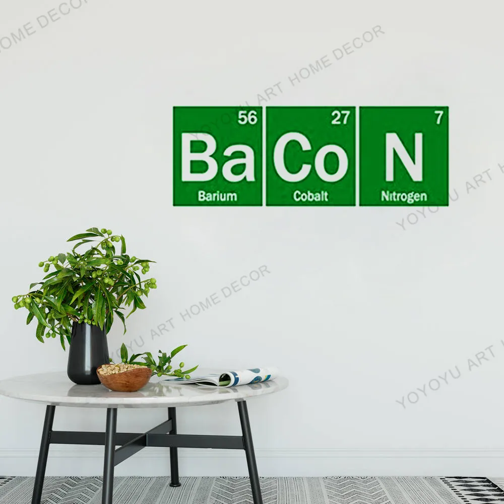 Виниловая наклейка с беконом декоративные элементы стола геокеры научная