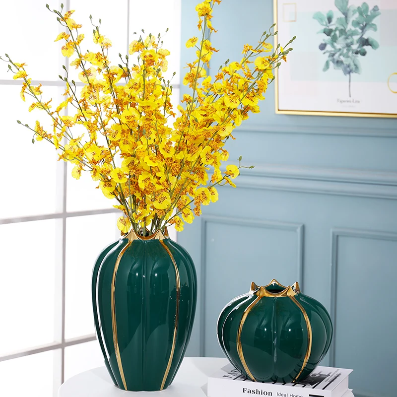 

Большая художественная керамическая ваза, роскошные скандинавские украшения для гостиной, горшок для растений, большой декоративный дом, С...