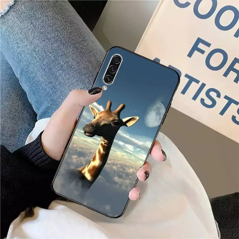 

Giraffe animal cute and funny Phone Case For Samsung galaxy S 9 10 20 A 10 21 30 31 40 50 51 71 s note 20 j 4 2018 plus