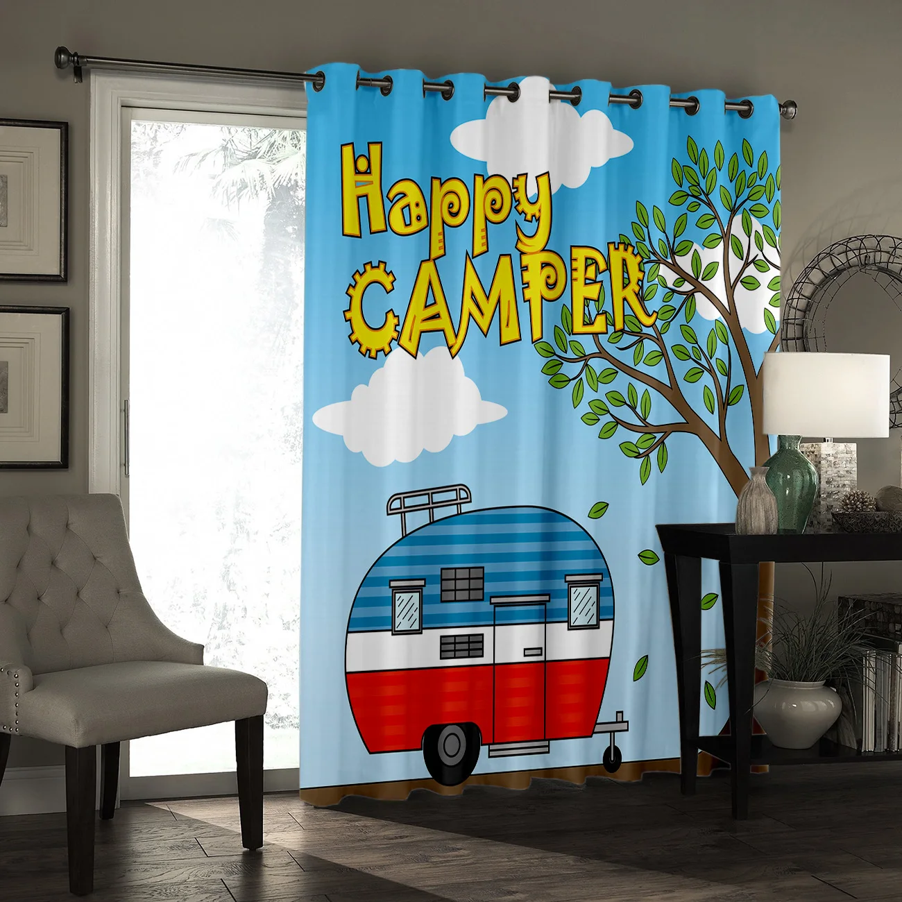 Винтажный караван занавески для окон декор кухни улицы спальни ткань Swag Детские