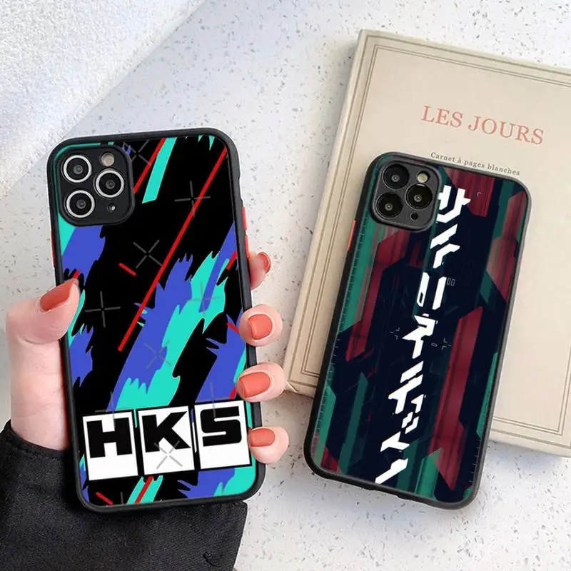 

HKS Japan AE86 Cool Phone Case Black Transparent Matte For IPhone 7 8 11 12 S Mini Pro X XS XR MAX Plus Cover Shell