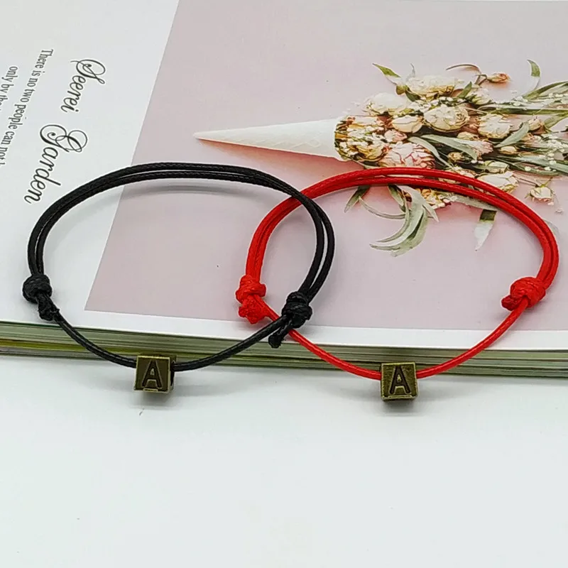 2019 новый модный браслет с именем для женщин и мужчин буквами A ~ Z подвесками