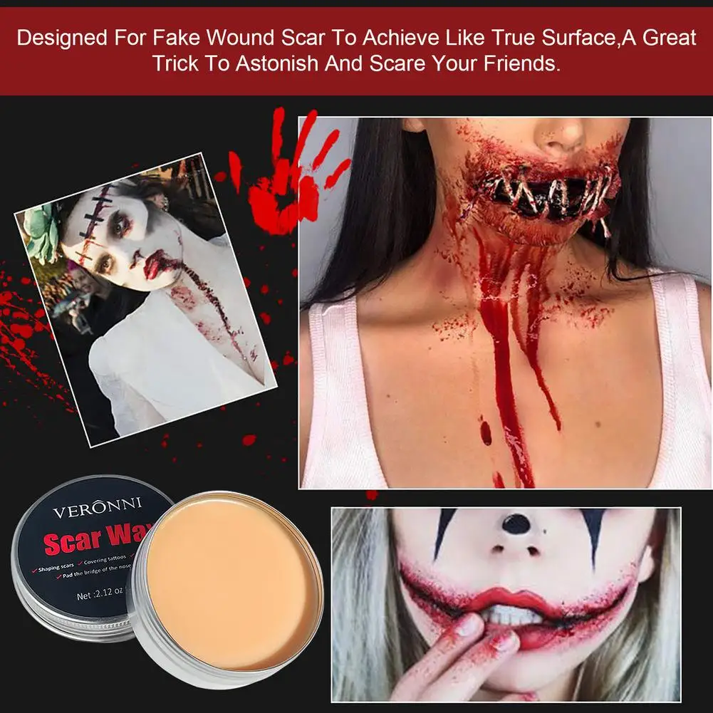 Набор для макияжа на Хэллоуин специальный эффект искусственная кожа нос набор - Фото №1