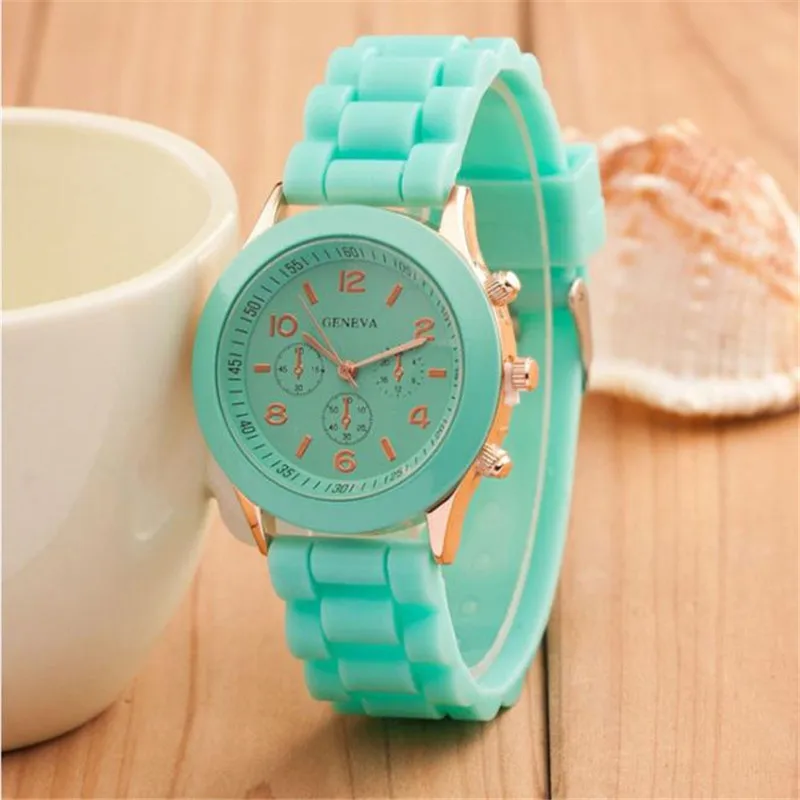

Silicone Watches Women Men Sports Jelly Gel Analog Quartz Wrist Watch Ladies Female Rubber Hours Clock White Children's Watch