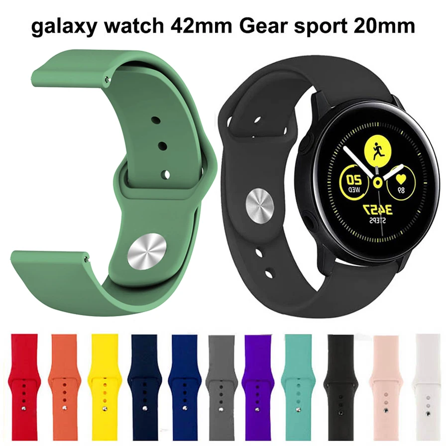 Galaxy watch band для samsung Xiaomi Garmin galaxy 42 мм 20 ремешок часов gear sport huawei 2 pro amazfit bip Smart |