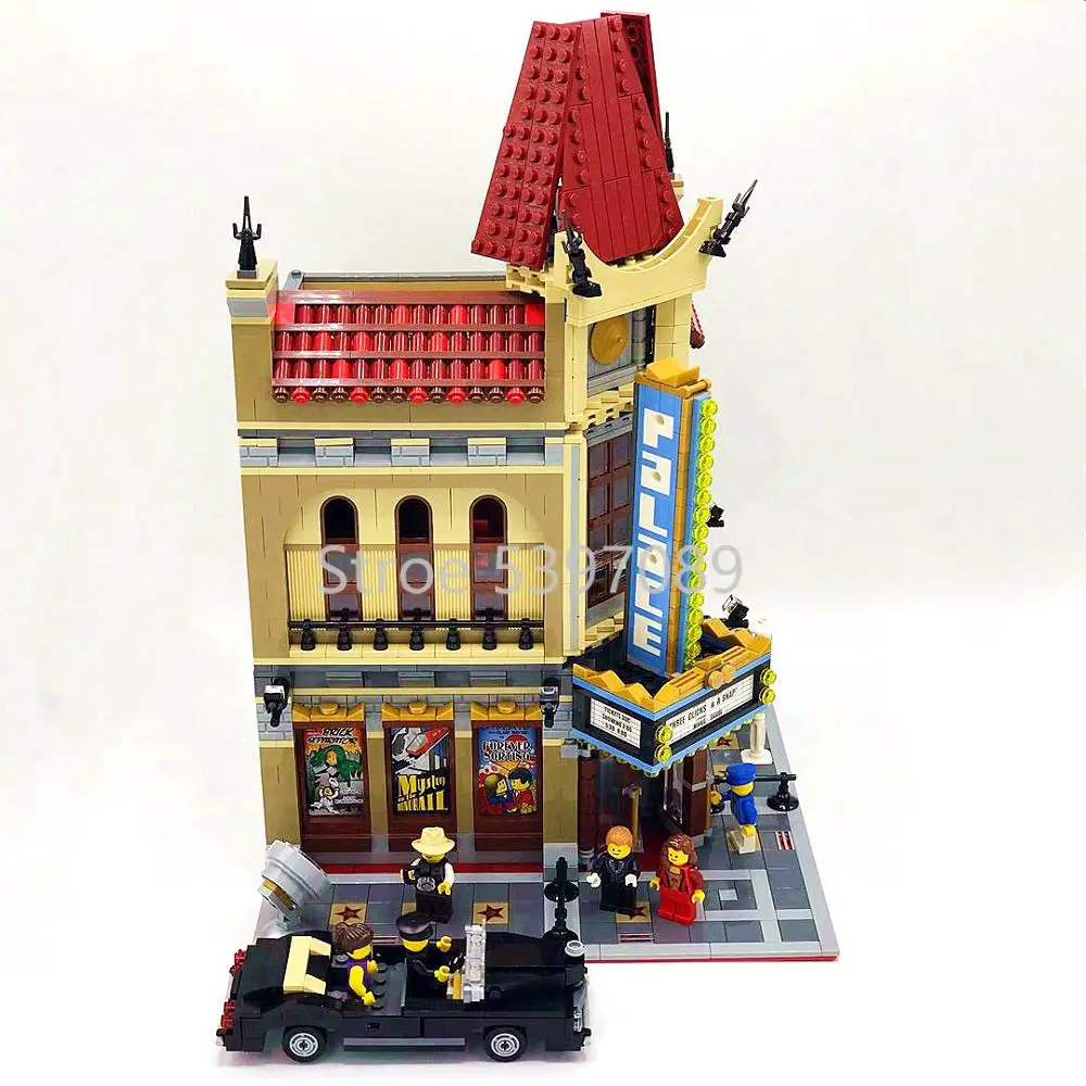 В наличии 15006 совместимы с Legoinglys CREATOR Palace Cinema 10232 строительные блоки кирпичи