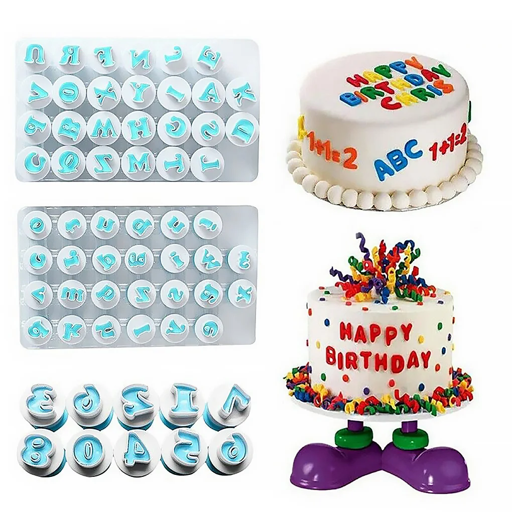 

Cookie Biscuit Mold Alphabet Letter Cutter Press Digital Cookies Cutter Embosser Cake Mould Baking DIY Fondant Baking Mold