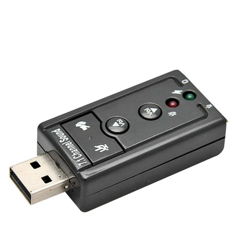 Мини-usb 2,0 3D Virtuelle 12 Мбит/с Внешний 7,1 канал аудио адаптер для карт сон карт сын аудио адаптер портативный мини-usb