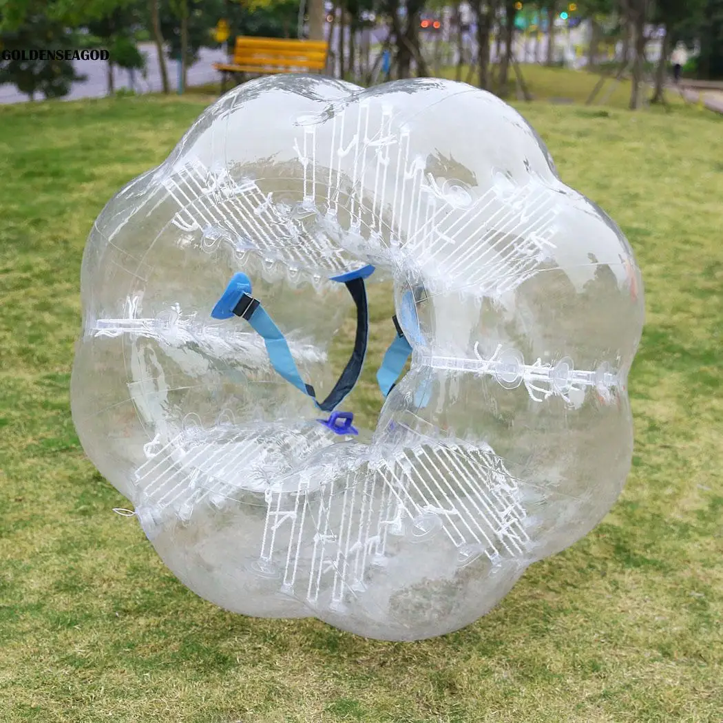 Фото Надувной футбольный мяч с пузырьками Zorb, насос с пузырьковым мячом 1,2 м, 1,5 м, 1,7 м, 100% материал ТПУ, надувной футбольный мяч с пузырьками №3