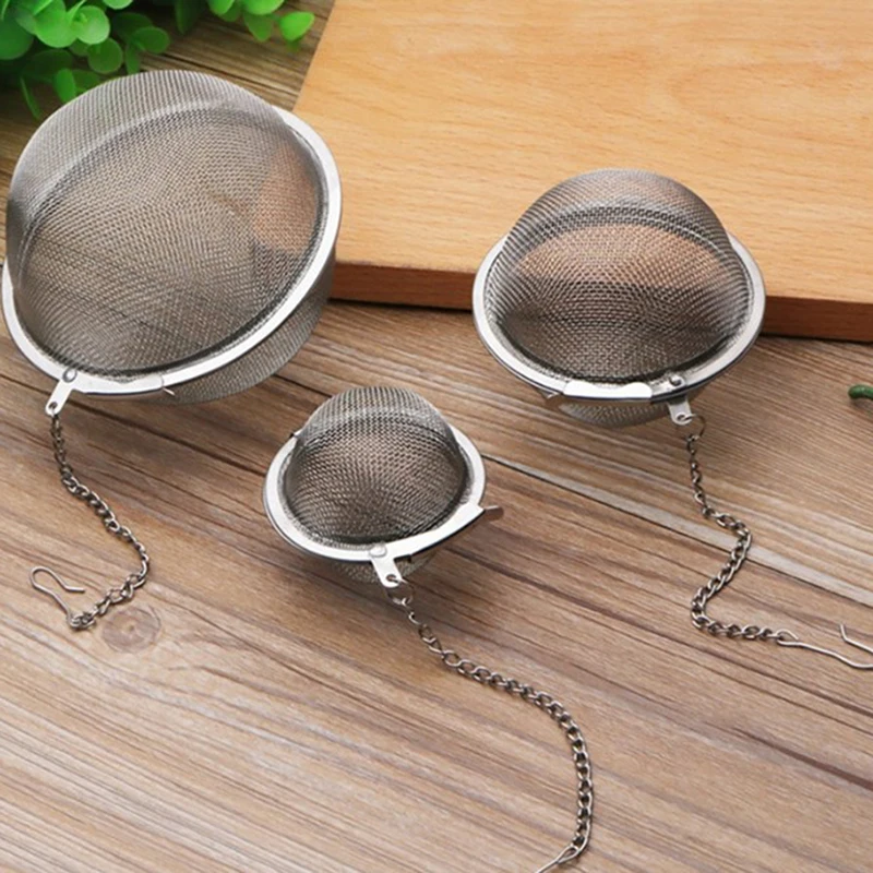 

1pc Infuser Tea Filter Strainers Kitchen Tools Theezeef Stainless Steel Tea Infuser Sphere Locking Spice Tea Ball Strainer Mesh