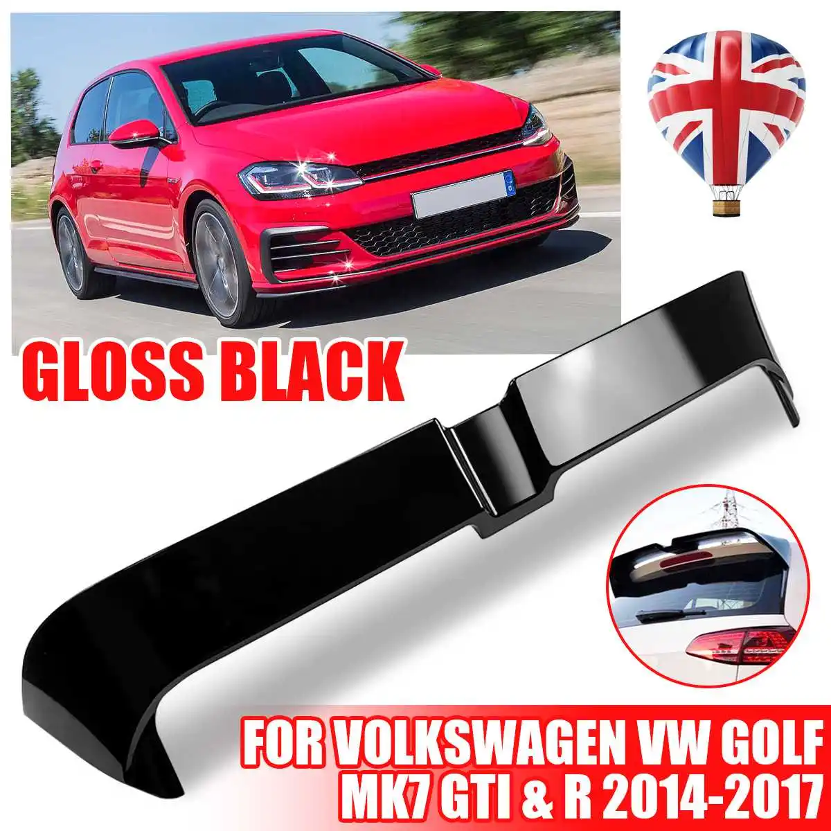 Спойлер из АБС-пластика для Volkswagen VW Golf MK7/MK7.5 TSI/TDI/GTI/GTR/GTD/R 2014-2017 задний багажник