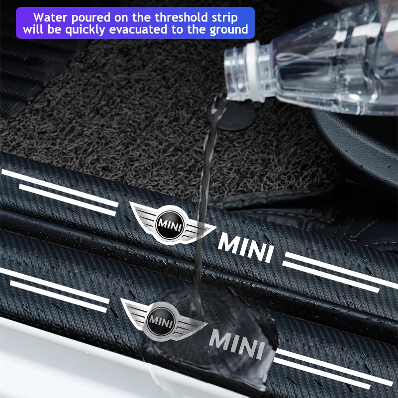 Наклейки на пороги двери автомобиля 4 шт. наклейки порог багажника против царапин