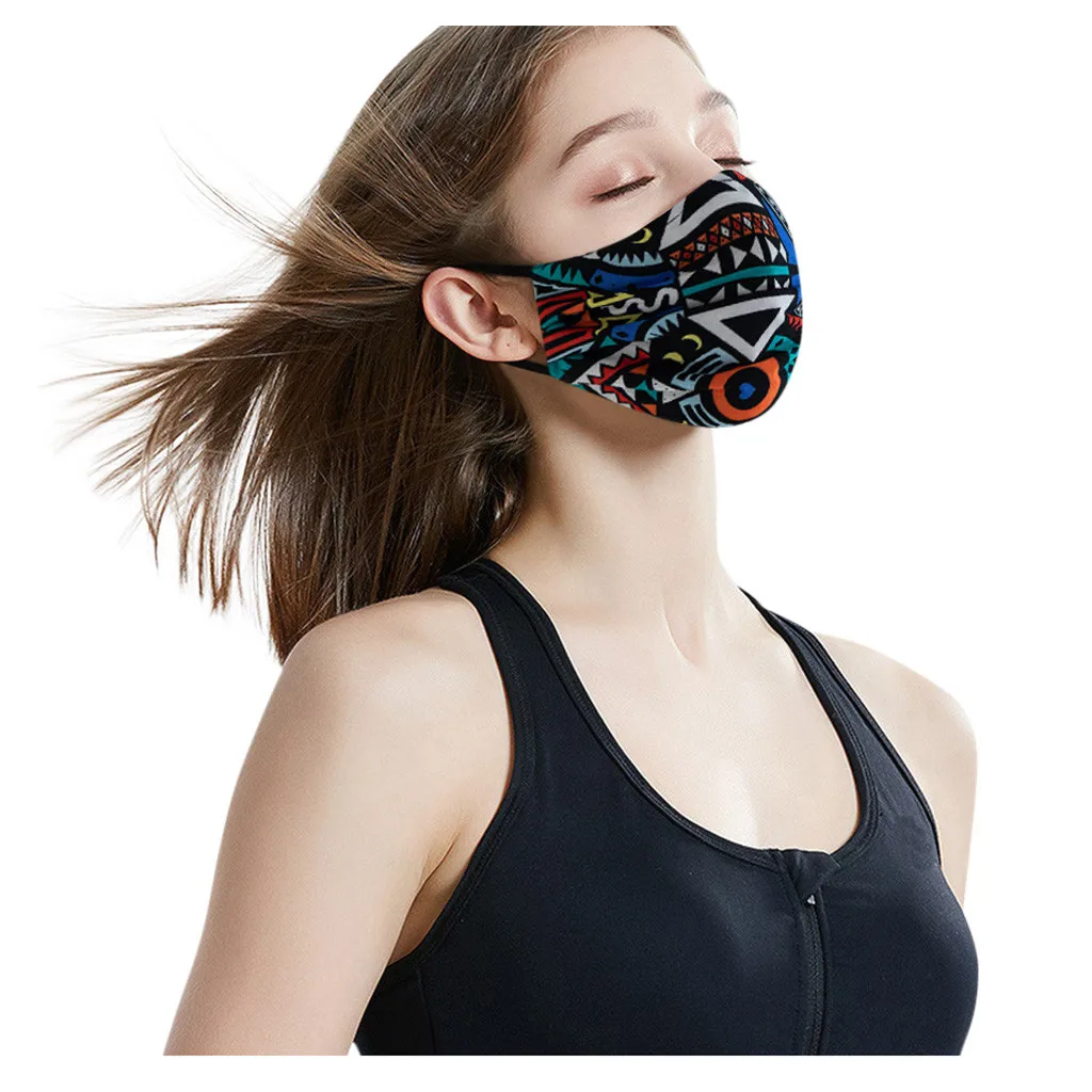 Регулируемая эластичная веревочная маска для лица взрослых женщин моющаяся