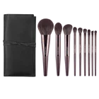 9 шт.компл. высокое качество макияж кисти для пудры скульптуры хайлайтер тени для век кисти для макияжа в комплекте складок кисти для бровей