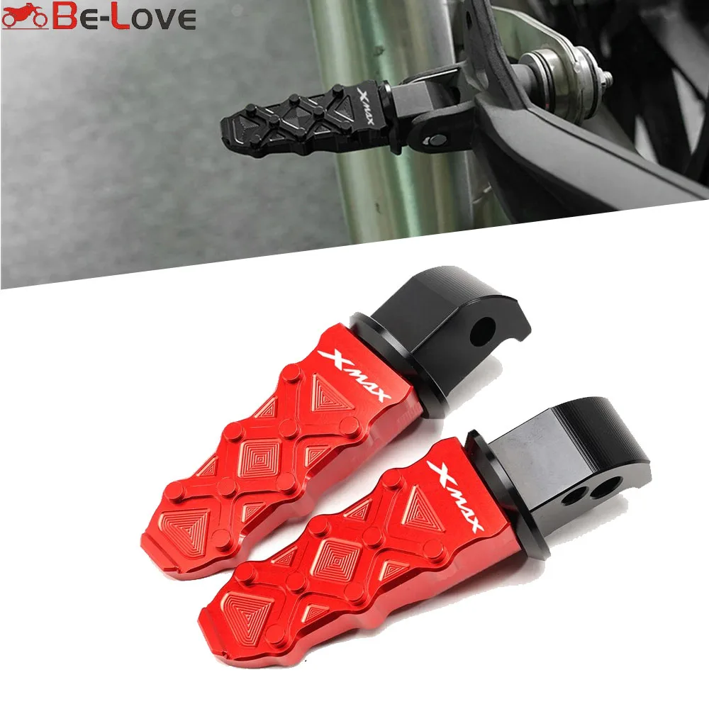 

Rear Foot Pegs Rests Passenger Footrests For YAMAHA XMAX300 XMAX 300 XMAX250 2017 2018 2019 2020 2021 Motorcycle Accessories
