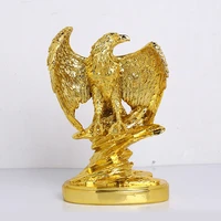 eagle ornaments golden wings spreading eagle trophy figurines crafted decoration for the home office pet resin model in