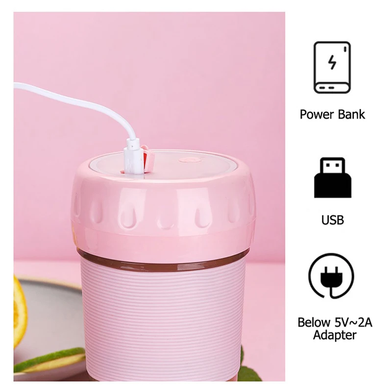 Портативный блендер маленький USB чашка соковыжималка для фруктов домашний