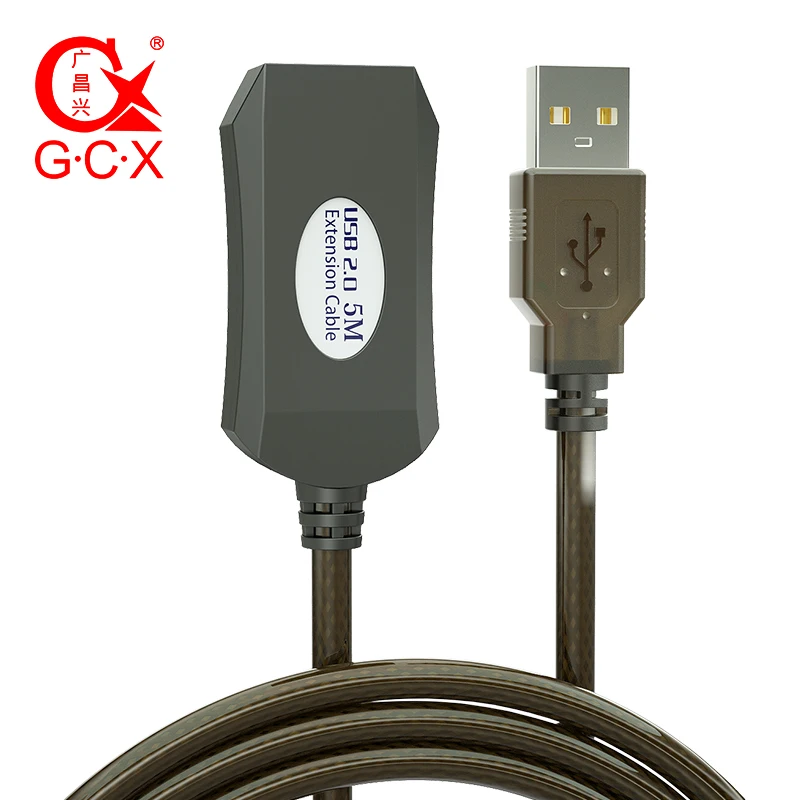 USB 2,0 Мужской и женский кабель для передачи данных Активный ретранслятор USB2.0 УДЛИНИТЕЛЬ шнур с IC усилитель USB удлинитель 10 м 5 м 15 м 20 м