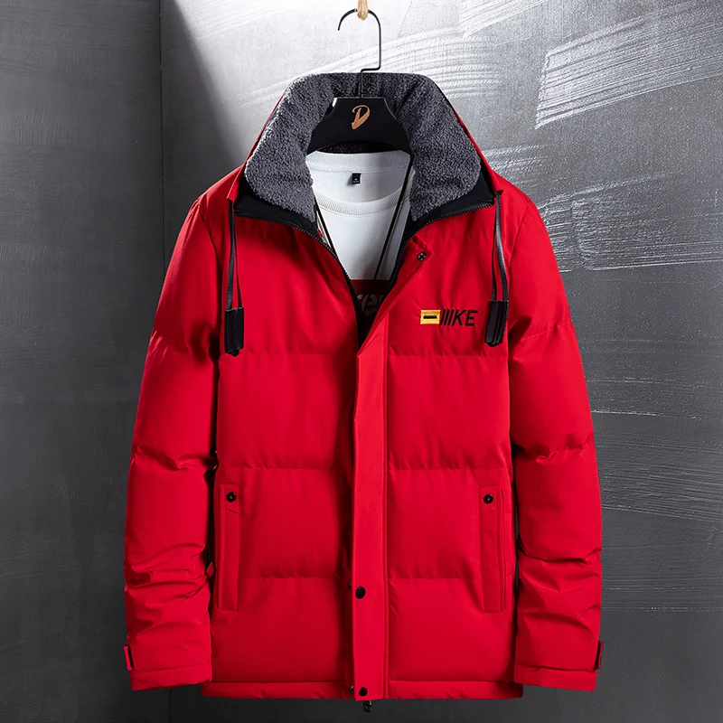 Men's Warm Jacket Winter Parka Fur Collar Windbreaker Large Size 7XL 8XL Cotton Padded Anorak Thick Coat Male Casual Jacket Men