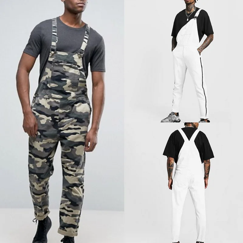 Мужской модный камуфляжный комбинезон мужской ретро-комбинезон повседневный