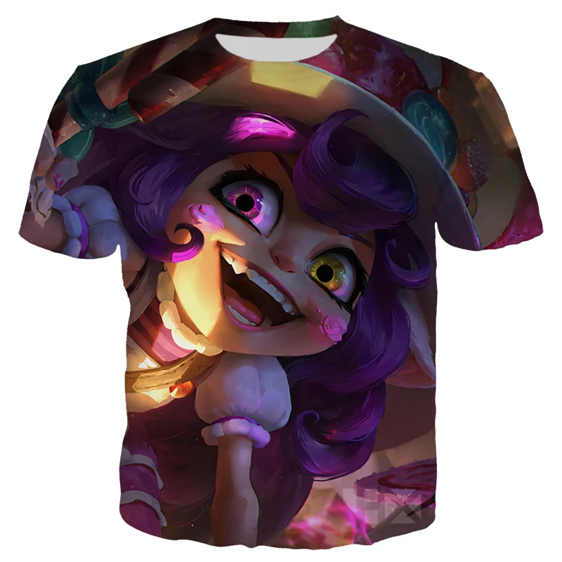 Игры Лига Легенд Футболка Мужская/женская одежда 3D принт герой кожи футболки