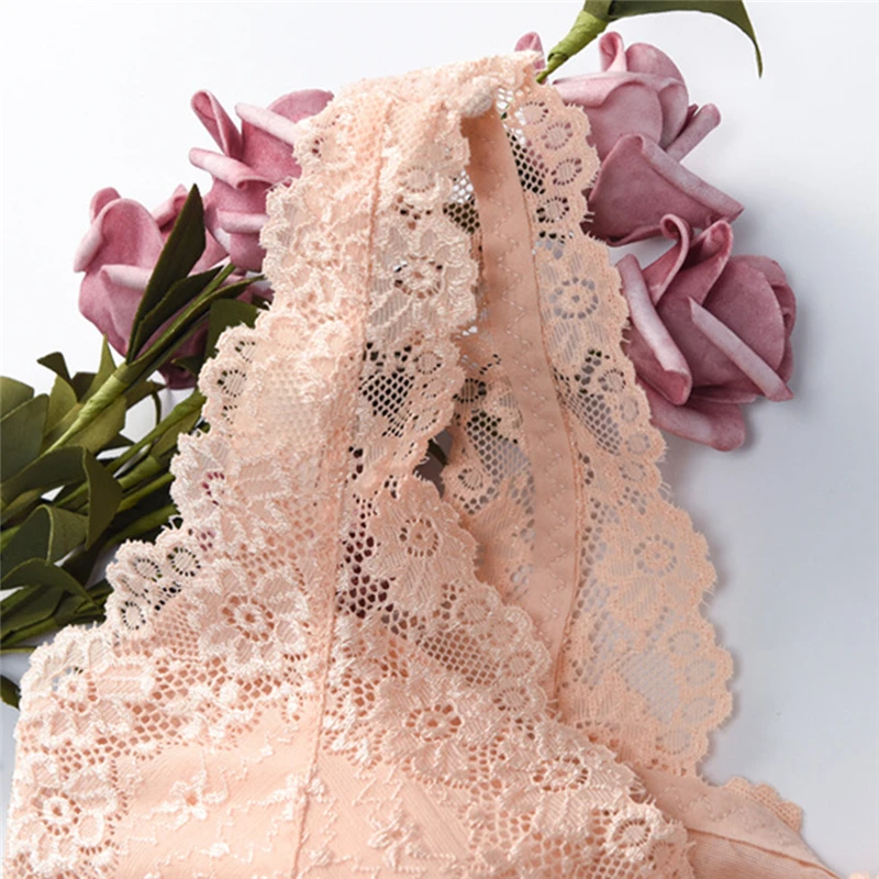 

Female Vest Front Zipper Push Up Bra Full Cup Sexy Lace Bras For Women Bralette Top Plus Size Seamless Wireless Gather Brassiere