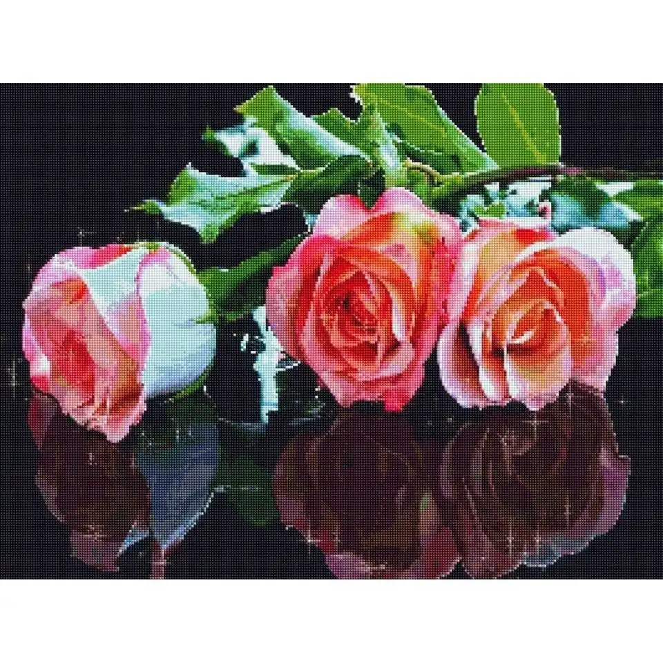 AZQSD полноразмерная алмазная живопись роза вышивка крестиком распродажа цветок 5d
