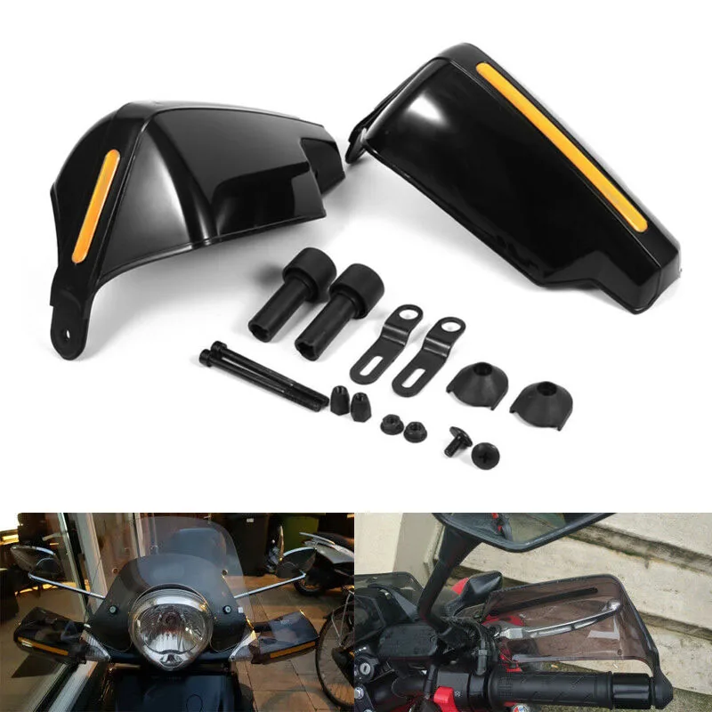 

Motorcycle Hand Guards Black Protective Cover Shield Parts Replacement