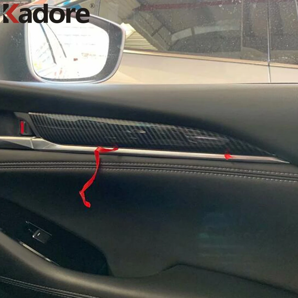 Для Mazda 6 Atenza 2019 2020 подлокотник из углеродного волокна для внутренней двери