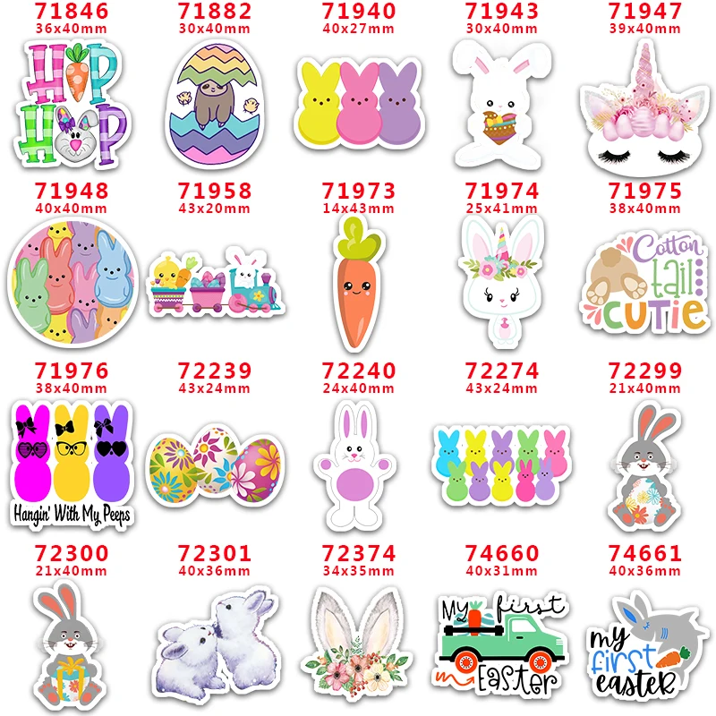 10 шт. пасхальные смолы) с плоским дном для волос луки плоское украшение из смолы