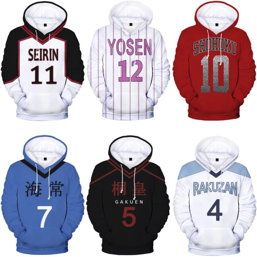 

Anime KUROKO'S BASKETBALL Cosplay Hoodie Women Men Harajuku Sweatshirt Kuroko No Basuke Pullover Hooded Jacket Casual Sportswear