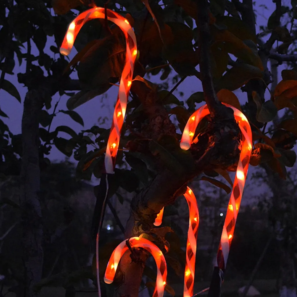 

Candy Cane Solar Powered Light Garden Light LED Light Patio Decor 1 Set