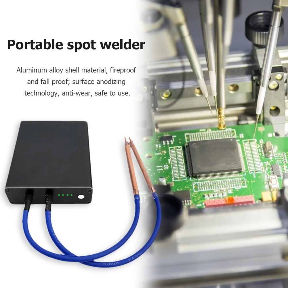 

Welder Spot Mini Welding Machine 18650 Battery Nickel Strip DIY Fireproof Weld Two Output Modes Timing Trigger Output
