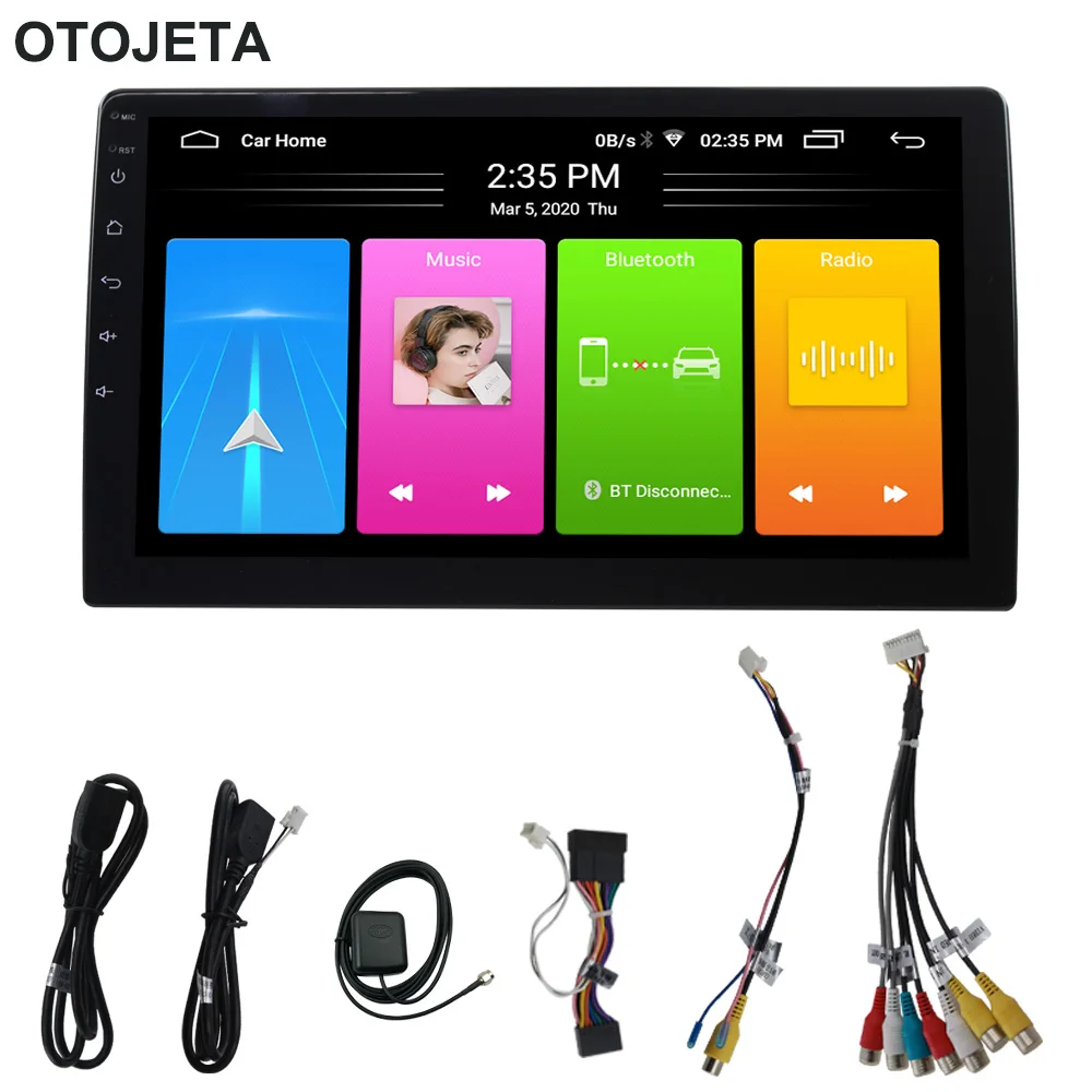 OTOJETA супер тонкий автомобильный Android 10 0 GPS для Honda Civic 2016 Радио Навигация