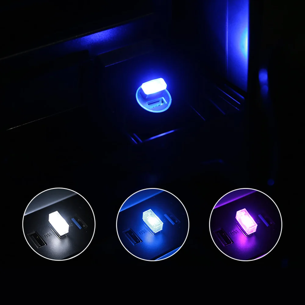 LED Car USB Atmosphere Lights Decorative Lamp Accessories for KIA RIO ceed Hyundai Tucson Creta Kona Solaris Accent Elantra |