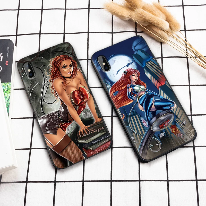 Сексуальный мультяшный персонаж девушка для Xiaomi Redmi 7 Note 4X 5A 16G 32G GO 7A K20 pro 6 5 8 Pro