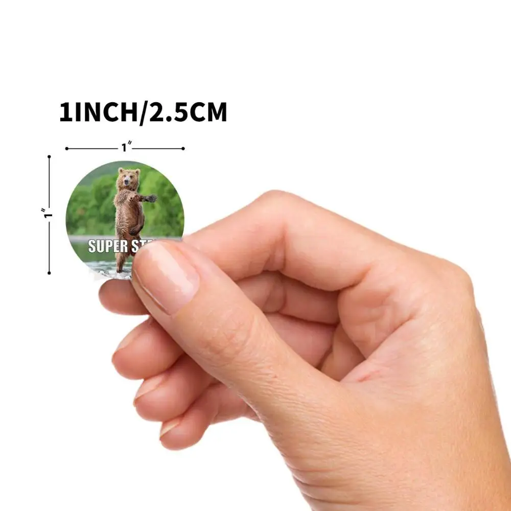 Pegatinas de dibujos de animales para ni&ntilde;os, pegatinas motivadoras e motivadoras para profesores, juguetes de moda, 500 Uds. Por rollo-3