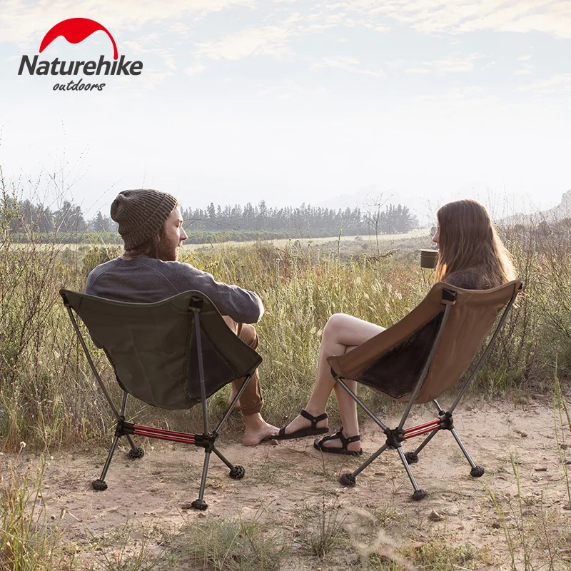 

Naturehike Outdoor Beach Chair Fishing Backrest Lightweight Folding Chair Portable Backpacking Camping Chairs for Picnic Garden