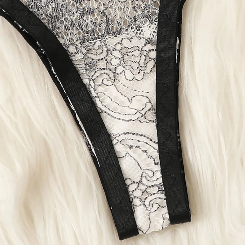 Подарок для девушки ансамбль Soutien Gorge Culotte сексуальное кружевное белье Lenceria Мода сексуальная жизнь для пар кружевное ночное белье