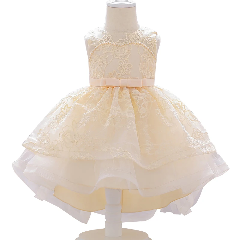 Кружевное летнее платье для девочек вечерние платья новорожденных принцесс с