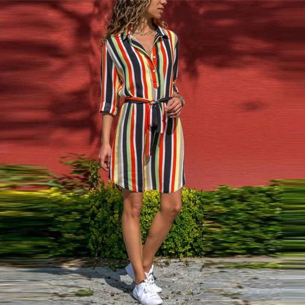 SAGACE платья с принтом элегантное женское пляжное платье длинным рукавом и