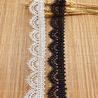 free shipping 3 1cm white water soluble embroidery polyester lace trims trimmings diy handmade household sewing accessories