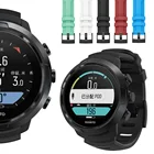 Модный мягкий силиконовый сменный спортивный ремешок для наручных часов Suunto D5 браслет 24 мм ремешок для часов Suunto 9 Brao