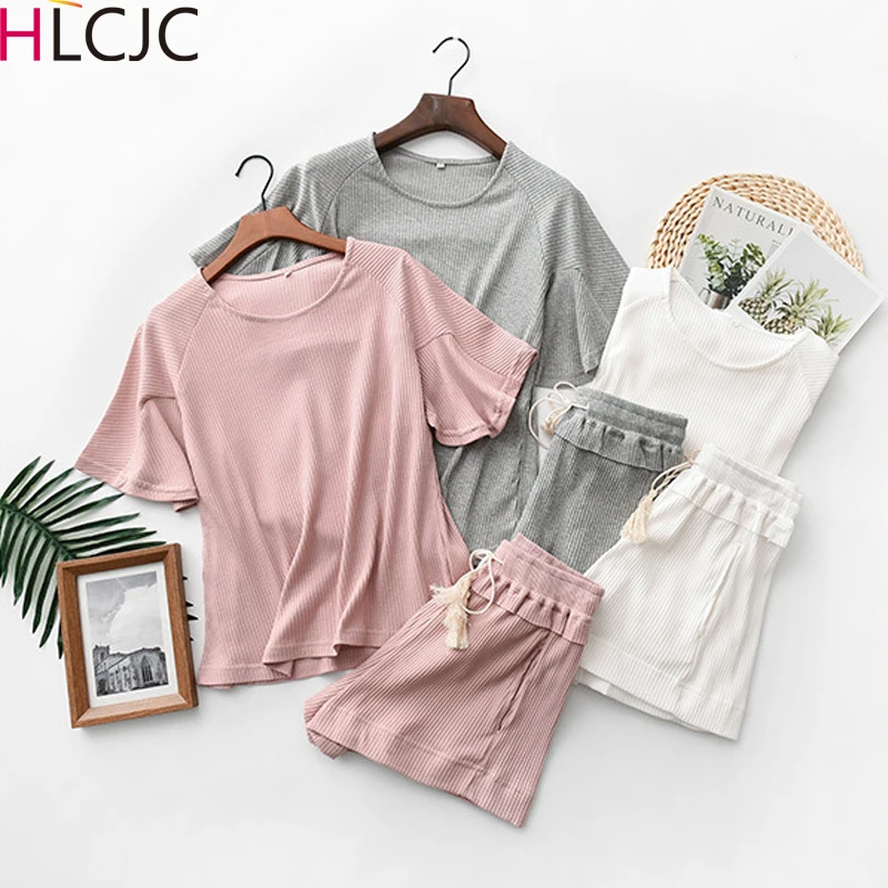 Пижама женская летняя короткая из хлопка 2020 | Женская одежда