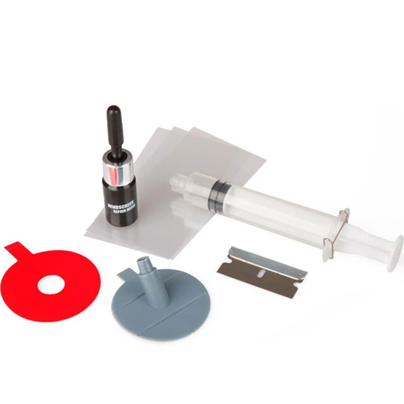 

DIY Car Windshield Repair Kit Tools Auto Glass Windscreen Repair Set Give Door Handle Protective Decorative Stickers
