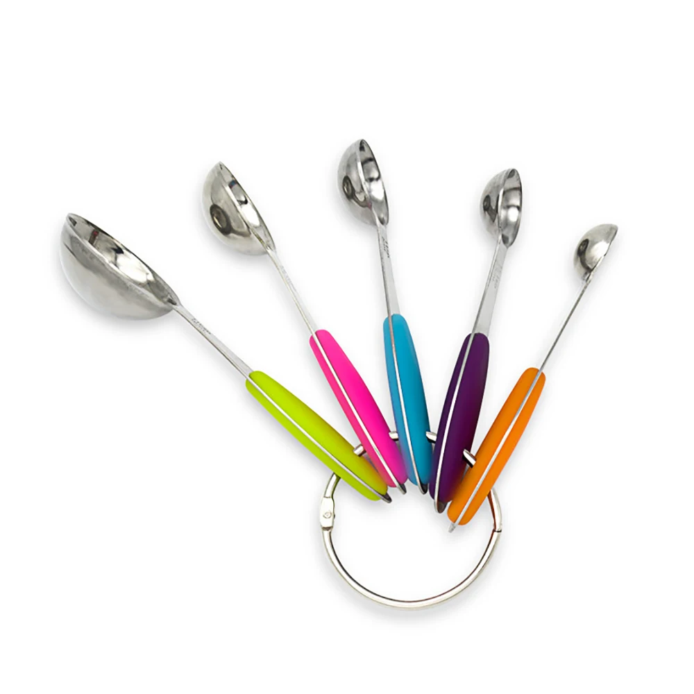 

5 Piece Set With Graduated Measuring Spoon Set Baking Tools Stainless Steel Measuring Spoon Seasoning Spoon