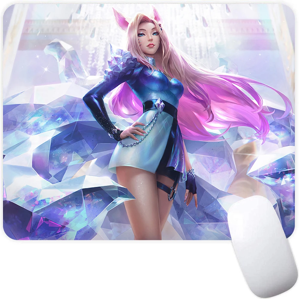 

Игровой коврик для мыши League of Legends Ahri, маленький компьютерный офисный коврик для мыши, для геймеров, для ноутбука