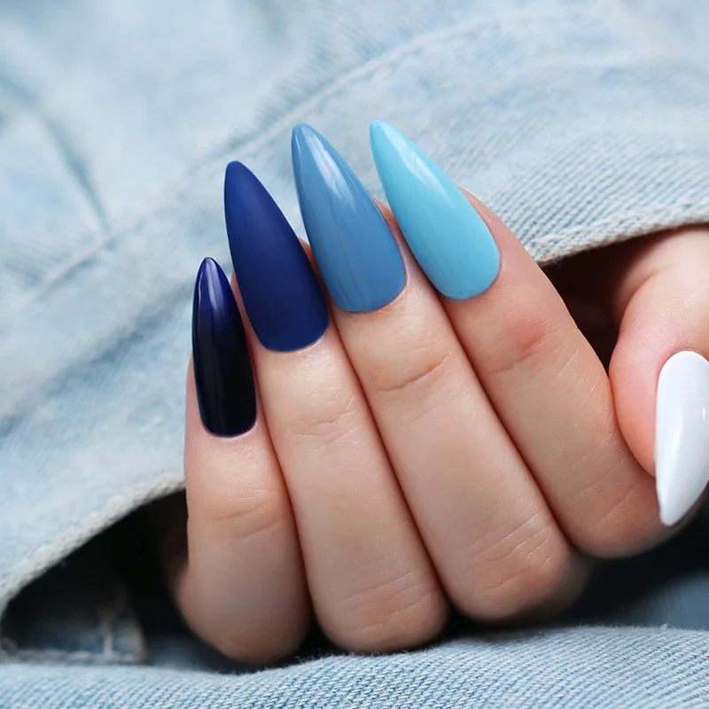 BORN PRETTY Blue серия Гель-лак для ногтей 6 мл замачиваемый УФ-Гель-лак чистый цвет лак для ногтей Гель-лак долговечный